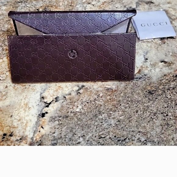 Gucci Brown Monogram Sunglasses Case main image 5